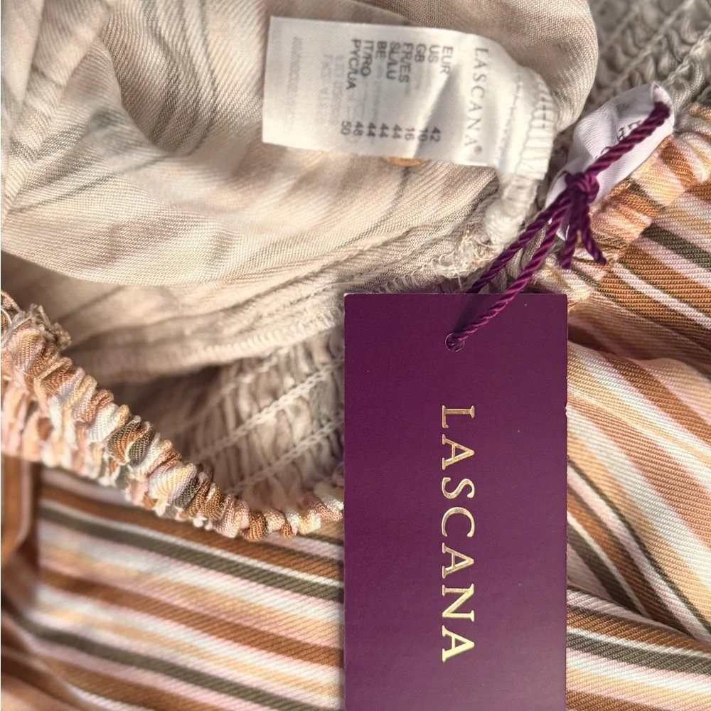 Lascana NWT Striped Brown Jumpsuit - Picture 6 of 7